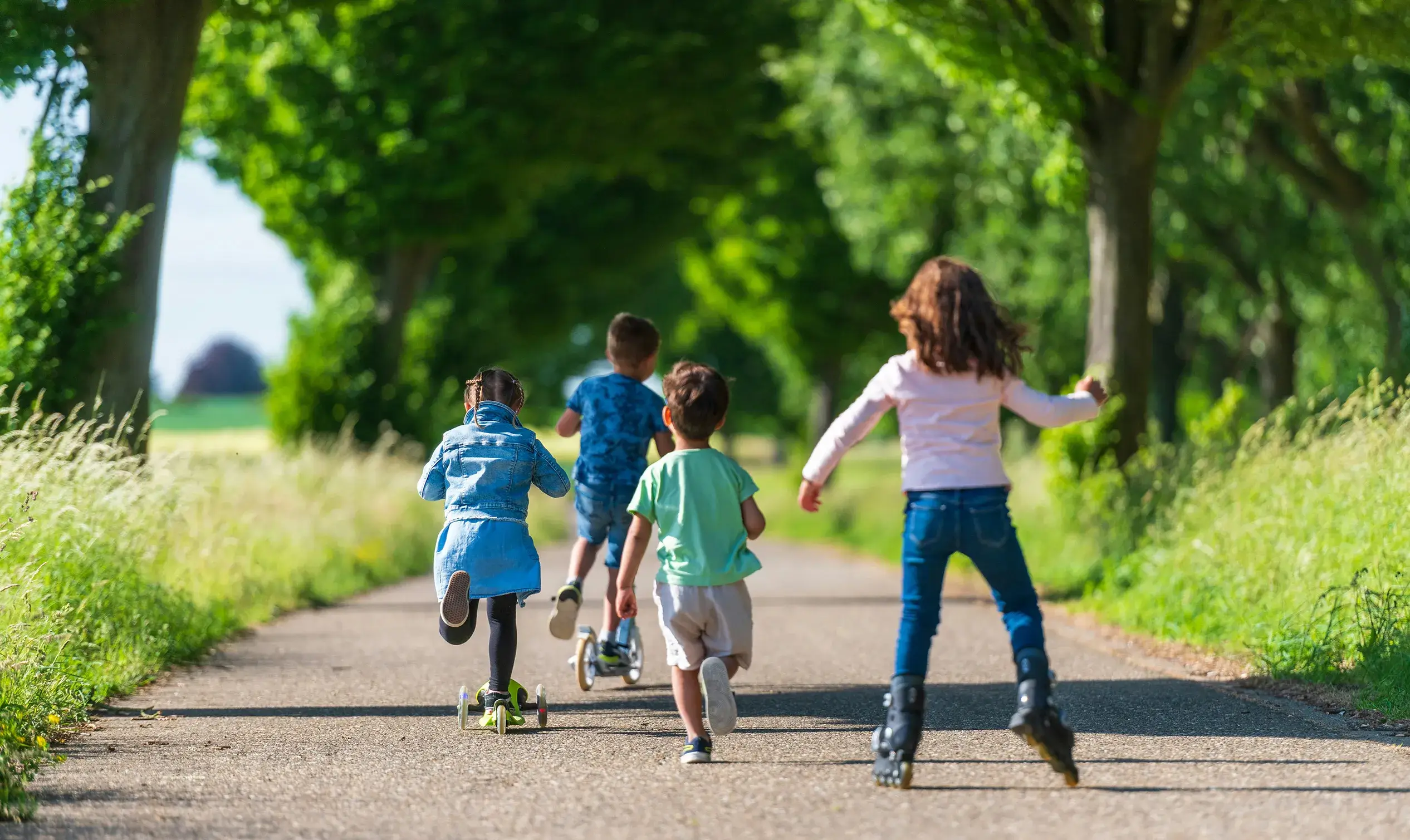 Kids playing outside