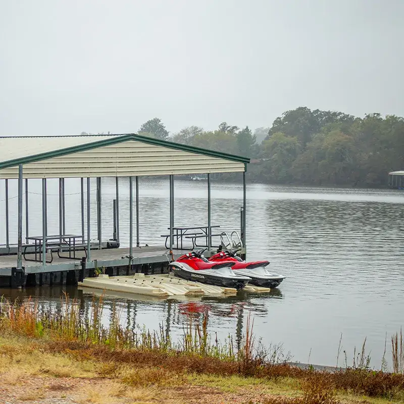 Jet skis at Wewoka lake